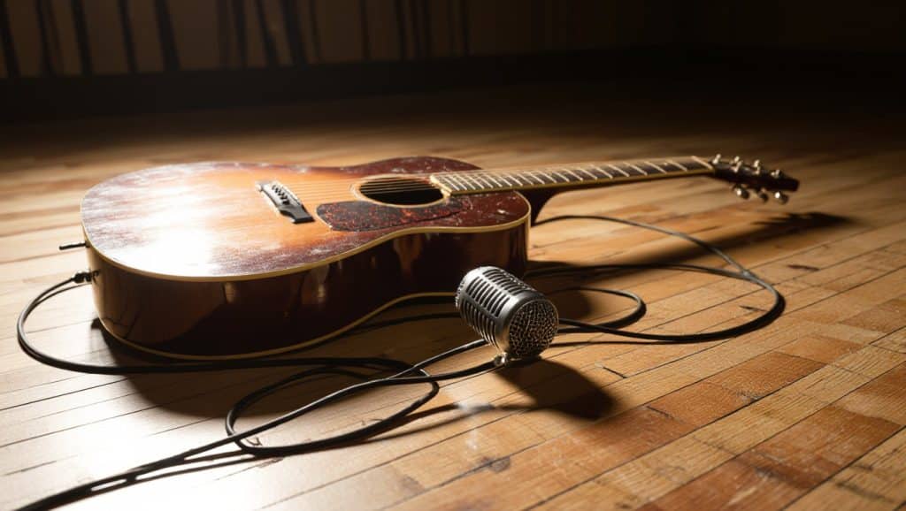 Studio setup for recording “Good News” by Shaboozey