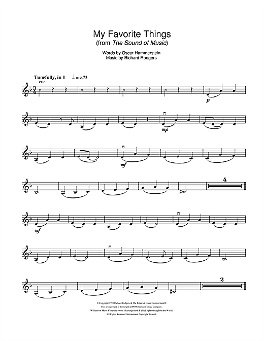 Preview Rodgers & Hammerstein My Favorite Things (from The Sound Of Music) Musicals sheet music, notes and chords for Violin, SKU: 107358 sheet music, piano notes, chords, guitar tabs, score, transpose, transcribe, how to play, guide, download, learn, tutorial, progression, song, artist, awards, billboard, mtv, vh1, tour, single, album, release