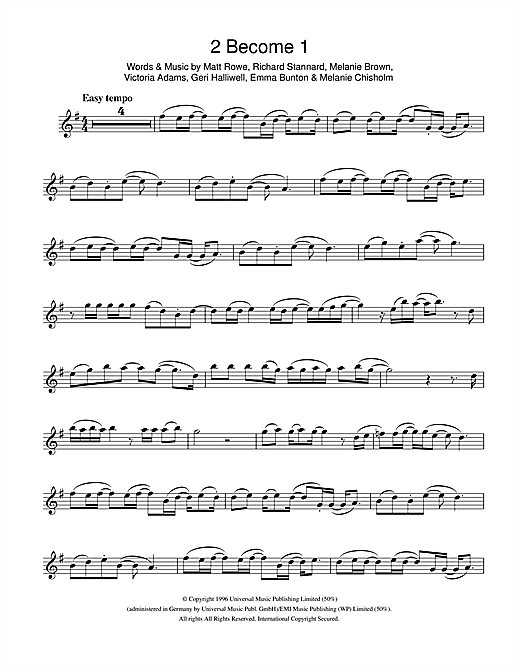 Preview The Spice Girls 2 Become 1 Pop sheet music, notes and chords for Flute, SKU: 112925 sheet music, piano notes, chords, guitar tabs, score, transpose, transcribe, how to play, guide, download, learn, tutorial, progression, song, artist, awards, billboard, mtv, vh1, tour, single, album, release
