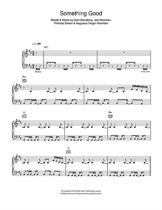 alt j something good download free Alt j something good (piano cover) sheet music download free in.