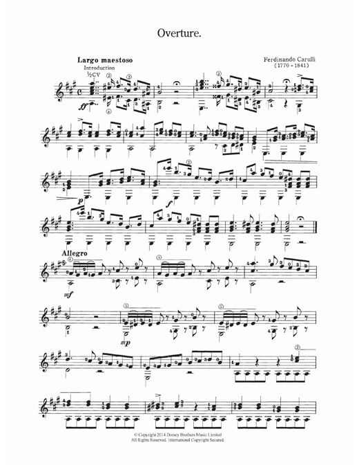 Preview Ferdinando Carulli Overture Classical sheet music, notes and chords for Guitar, SKU: 118716 sheet music, piano notes, chords, guitar tabs, score, transpose, transcribe, how to play, guide, download, learn, tutorial, progression, song, artist, awards, billboard, mtv, vh1, tour, single, album, release