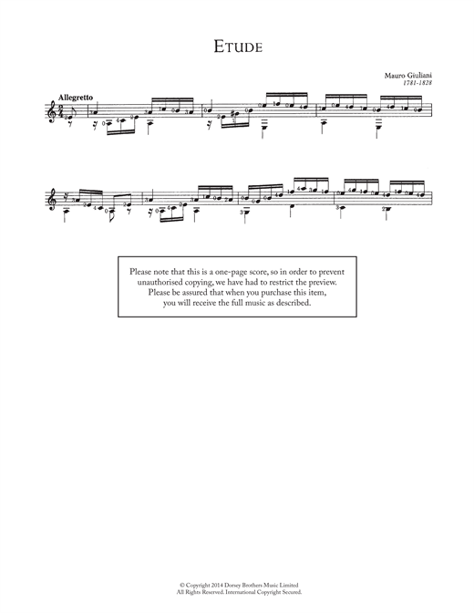 Preview Mauro Giuliani Etude Classical sheet music, notes and chords for Guitar, SKU: 118801 sheet music, piano notes, chords, guitar tabs, score, transpose, transcribe, how to play, guide, download, learn, tutorial, progression, song, artist, awards, billboard, mtv, vh1, tour, single, album, release