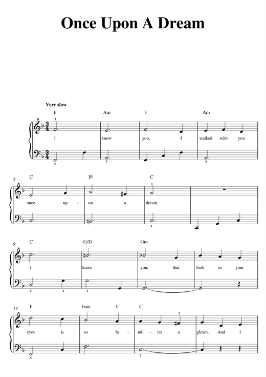 Once upon a december piano sheet music