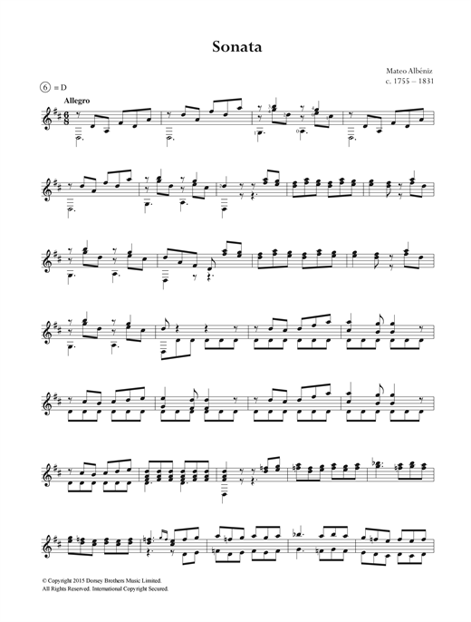 Preview Mateo Albeniz Sonata Classical sheet music, notes and chords for Guitar, SKU: 122603 sheet music, piano notes, chords, guitar tabs, score, transpose, transcribe, how to play, guide, download, learn, tutorial, progression, song, artist, awards, billboard, mtv, vh1, tour, single, album, release
