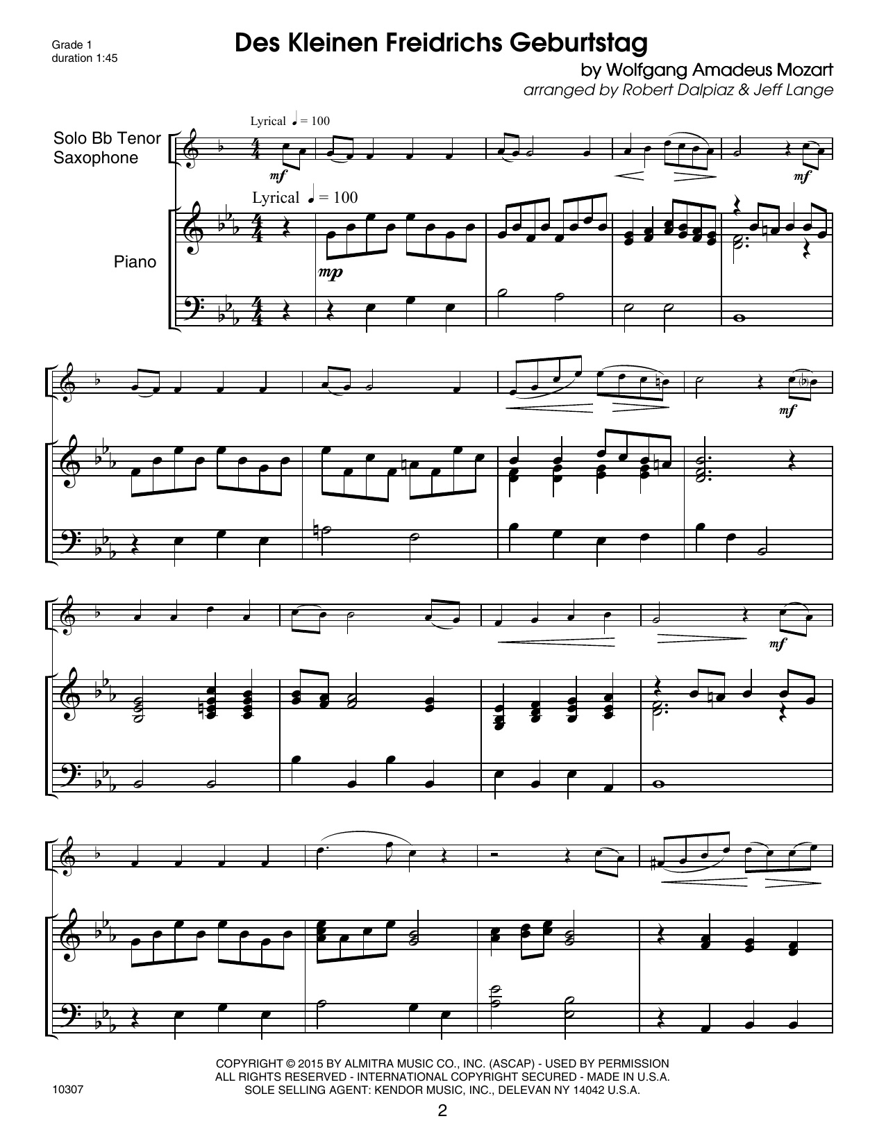 Learn to play Strommen Kendor Debut Solos - Bb Tenor Sax - Piano Accompaniment sheet music for Woodwind Solo in minutes. Strommen Kendor Debut Solos - Bb Tenor Sax - Piano Accompaniment sheet music notes and chords