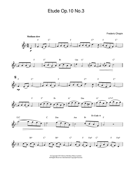 Preview Frederic Chopin Etude in E Major, Op.10, No.3 (Tristesse) Classical sheet music, notes and chords for Melody Line & Chords, SKU: 13988 sheet music, piano notes, chords, guitar tabs, score, transpose, transcribe, how to play, guide, download, learn, tutorial, progression, song, artist, awards, billboard, mtv, vh1, tour, single, album, release