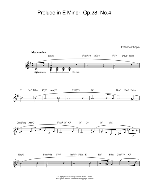 Preview Frederic Chopin Prelude in E Minor, Op.28, No.4 Classical sheet music, notes and chords for Melody Line & Chords, SKU: 13992 sheet music, piano notes, chords, guitar tabs, score, transpose, transcribe, how to play, guide, download, learn, tutorial, progression, song, artist, awards, billboard, mtv, vh1, tour, single, album, release