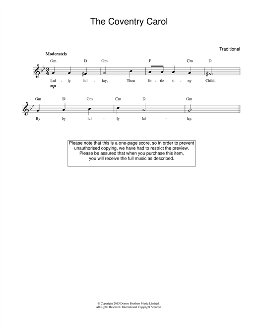Preview Christmas Carol Coventry Carol Christmas sheet music, notes and chords for Melody Line & Chords, SKU: 14013 sheet music, piano notes, chords, guitar tabs, score, transpose, transcribe, how to play, guide, download, learn, tutorial, progression, song, artist, awards, billboard, mtv, vh1, tour, single, album, release