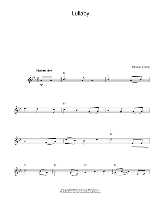 Preview Johannes Brahms Lullaby Classical sheet music, notes and chords for Melody Line & Chords, SKU: 14104 sheet music, piano notes, chords, guitar tabs, score, transpose, transcribe, how to play, guide, download, learn, tutorial, progression, song, artist, awards, billboard, mtv, vh1, tour, single, album, release