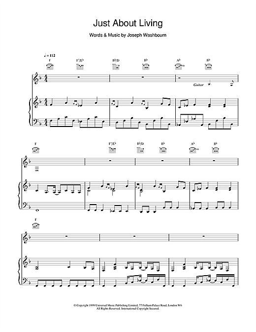 Preview Toploader Just About Living Rock sheet music, notes and chords for Piano, Vocal & Guitar, SKU: 14432 sheet music, piano notes, chords, guitar tabs, score, transpose, transcribe, how to play, guide, download, learn, tutorial, progression, song, artist, awards, billboard, mtv, vh1, tour, single, album, release