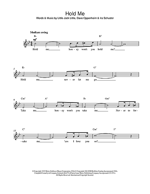 Preview Eddy Arnold Hold Me Easy Listening sheet music, notes and chords for Melody Line, Lyrics & Chords, SKU: 14630 sheet music, piano notes, chords, guitar tabs, score, transpose, transcribe, how to play, guide, download, learn, tutorial, progression, song, artist, awards, billboard, mtv, vh1, tour, single, album, release