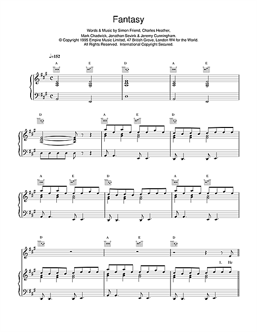 Preview The Levellers Fantasy Pop sheet music, notes and chords for Piano, Vocal & Guitar (Right-Hand Melody), SKU: 14651 sheet music, piano notes, chords, guitar tabs, score, transpose, transcribe, how to play, guide, download, learn, tutorial, progression, song, artist, awards, billboard, mtv, vh1, tour, single, album, release