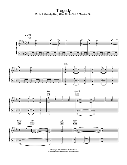 Preview Steps Tragedy Pop sheet music, notes and chords for Piano, Vocal & Guitar, SKU: 14845 sheet music, piano notes, chords, guitar tabs, score, transpose, transcribe, how to play, guide, download, learn, tutorial, progression, song, artist, awards, billboard, mtv, vh1, tour, single, album, release