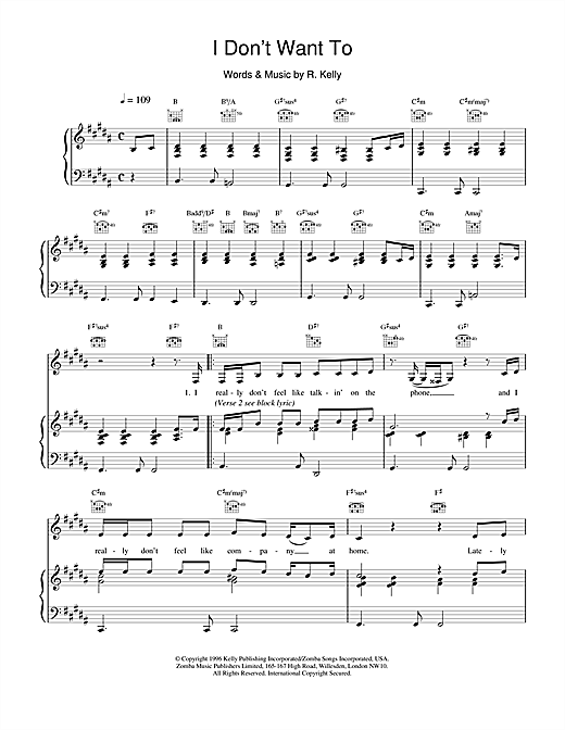 Preview Toni Braxton I Don't Want To R & B sheet music, notes and chords for Piano, Vocal & Guitar (Right-Hand Melody), SKU: 14864 sheet music, piano notes, chords, guitar tabs, score, transpose, transcribe, how to play, guide, download, learn, tutorial, progression, song, artist, awards, billboard, mtv, vh1, tour, single, album, release
