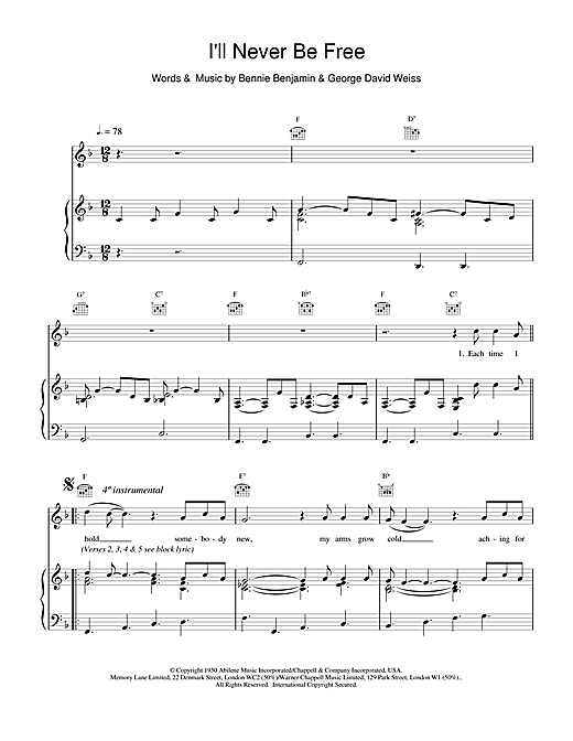 Preview Van Morrison I'll Never Be Free Pop sheet music, notes and chords for Piano, Vocal & Guitar (Right-Hand Melody), SKU: 15062 sheet music, piano notes, chords, guitar tabs, score, transpose, transcribe, how to play, guide, download, learn, tutorial, progression, song, artist, awards, billboard, mtv, vh1, tour, single, album, release