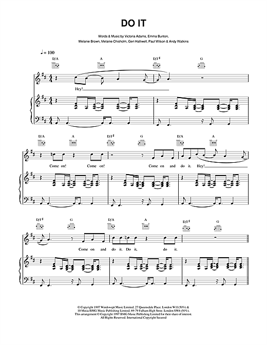 Preview The Spice Girls Do It Pop sheet music, notes and chords for Piano, Vocal & Guitar, SKU: 15258 sheet music, piano notes, chords, guitar tabs, score, transpose, transcribe, how to play, guide, download, learn, tutorial, progression, song, artist, awards, billboard, mtv, vh1, tour, single, album, release