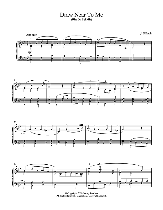 Preview Johann Sebastian Bach Draw Near to Me Classical sheet music, notes and chords for Piano, SKU: 15355 sheet music, piano notes, chords, guitar tabs, score, transpose, transcribe, how to play, guide, download, learn, tutorial, progression, song, artist, awards, billboard, mtv, vh1, tour, single, album, release
