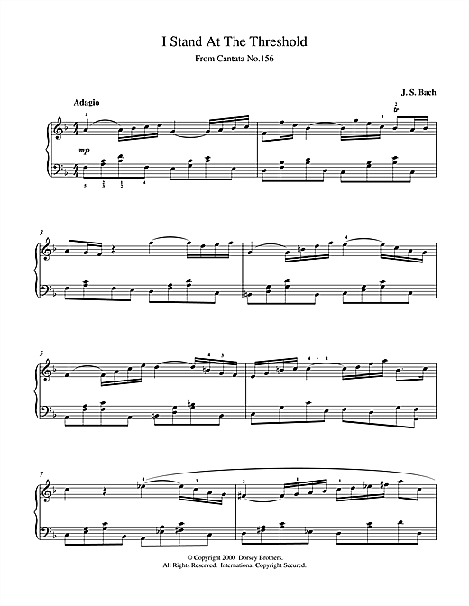 Preview Johann Sebastian Bach I Stand At The Threshold Classical sheet music, notes and chords for Piano, SKU: 15361 sheet music, piano notes, chords, guitar tabs, score, transpose, transcribe, how to play, guide, download, learn, tutorial, progression, song, artist, awards, billboard, mtv, vh1, tour, single, album, release