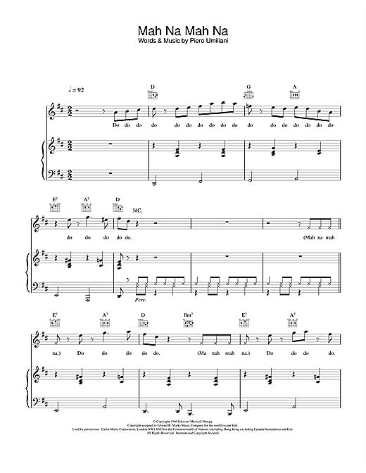 Preview The Muppets Mah Na Mah Na Film and TV sheet music, notes and chords for Violin, SKU: 15584 sheet music, piano notes, chords, guitar tabs, score, transpose, transcribe, how to play, guide, download, learn, tutorial, progression, song, artist, awards, billboard, mtv, vh1, tour, single, album, release