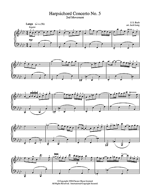 Preview Johann Sebastian Bach Harpsichord Concerto No. 5 Classical sheet music, notes and chords for Piano, SKU: 15670 sheet music, piano notes, chords, guitar tabs, score, transpose, transcribe, how to play, guide, download, learn, tutorial, progression, song, artist, awards, billboard, mtv, vh1, tour, single, album, release