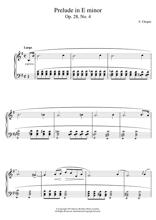 Preview Frederic Chopin Prelude in E Minor, Op.28, No.4 Classical sheet music, notes and chords for Piano, SKU: 15678 sheet music, piano notes, chords, guitar tabs, score, transpose, transcribe, how to play, guide, download, learn, tutorial, progression, song, artist, awards, billboard, mtv, vh1, tour, single, album, release