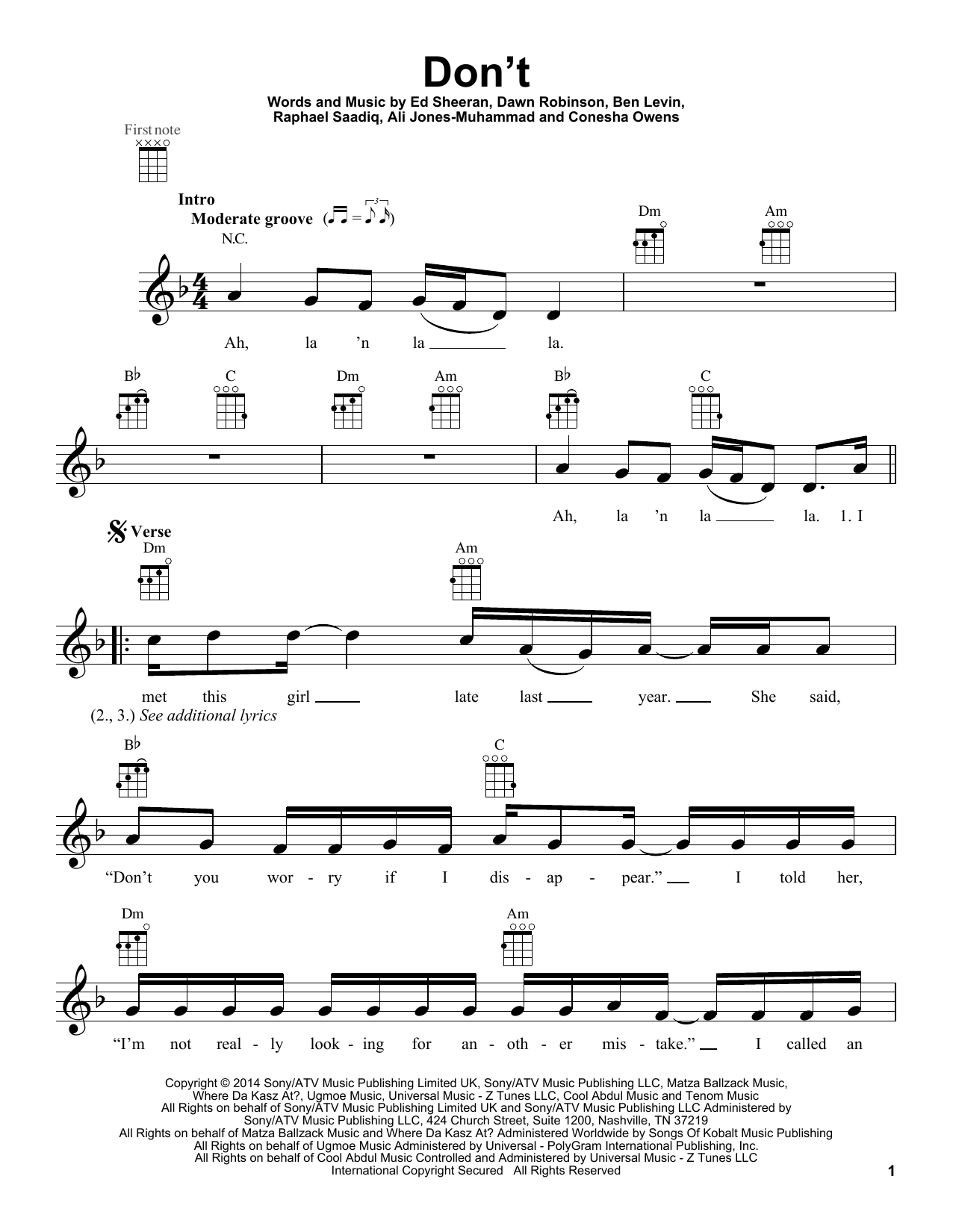 Preview Ed Sheeran Don't Pop sheet music, notes and chords for Ukulele, SKU: 157523 sheet music, piano notes, chords, guitar tabs, score, transpose, transcribe, how to play, guide, download, learn, tutorial, progression, song, artist, awards, billboard, mtv, vh1, tour, single, album, release