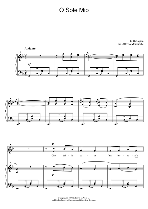 Preview Eduardo Di Capua O Sole Mio Classical sheet music, notes and chords for Piano & Vocal, SKU: 15764 sheet music, piano notes, chords, guitar tabs, score, transpose, transcribe, how to play, guide, download, learn, tutorial, progression, song, artist, awards, billboard, mtv, vh1, tour, single, album, release