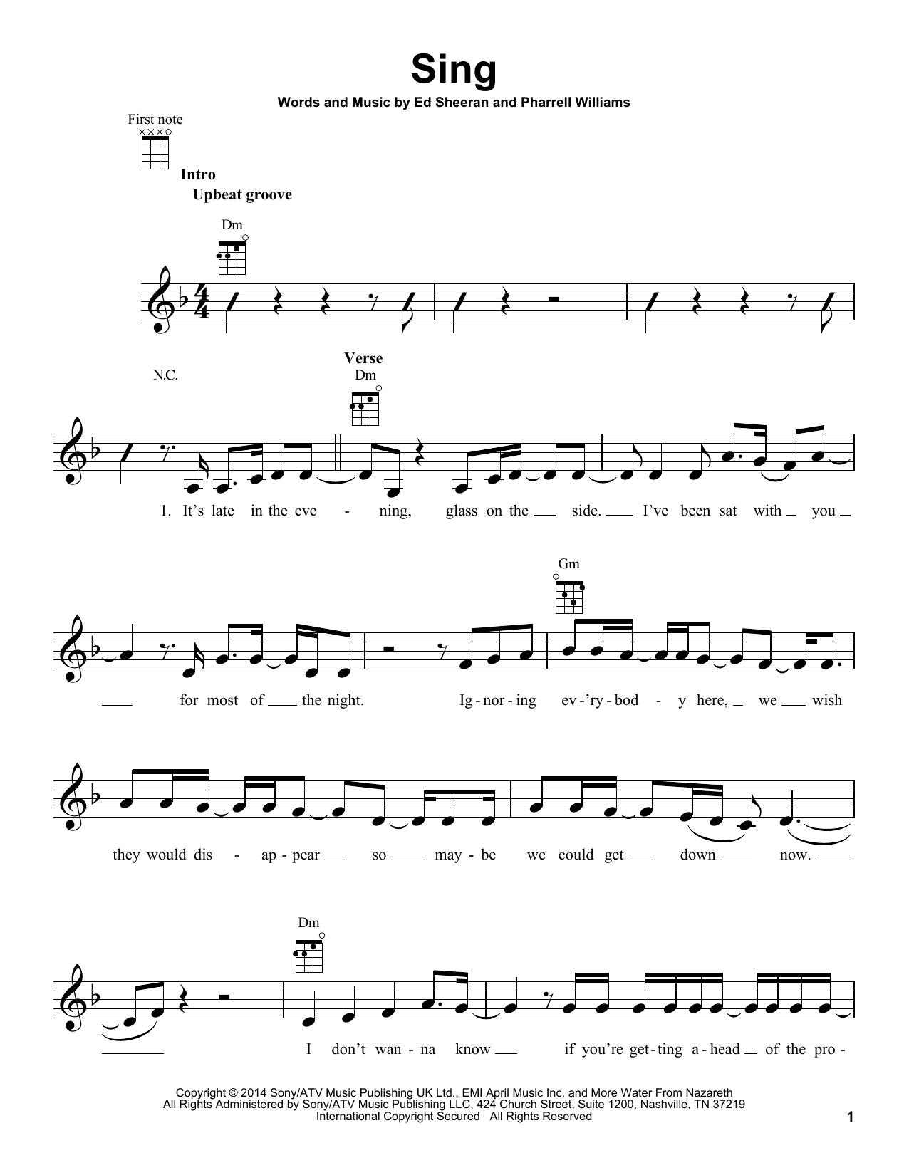 Preview Ed Sheeran Sing Pop sheet music, notes and chords for Ukulele, SKU: 158867 sheet music, piano notes, chords, guitar tabs, score, transpose, transcribe, how to play, guide, download, learn, tutorial, progression, song, artist, awards, billboard, mtv, vh1, tour, single, album, release
