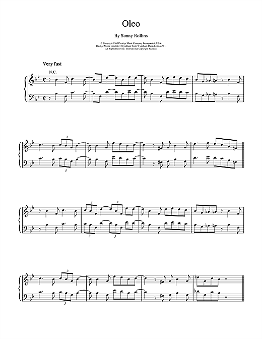 Preview Bill Evans Oleo Jazz sheet music, notes and chords for Piano, SKU: 15896 sheet music, piano notes, chords, guitar tabs, score, transpose, transcribe, how to play, guide, download, learn, tutorial, progression, song, artist, awards, billboard, mtv, vh1, tour, single, album, release