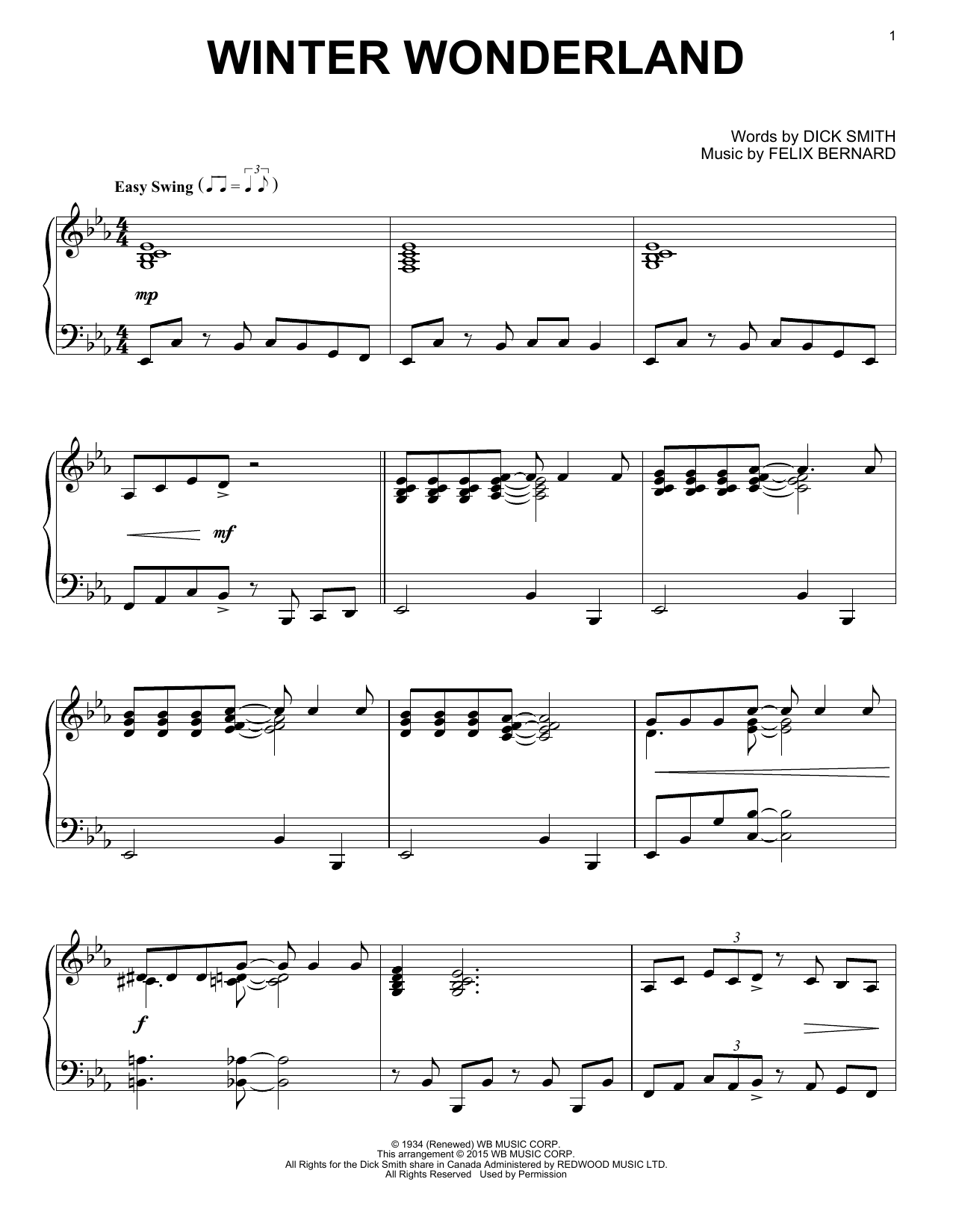 Preview Felix Bernard Winter Wonderland Winter sheet music, notes and chords for Piano, SKU: 160409 sheet music, piano notes, chords, guitar tabs, score, transpose, transcribe, how to play, guide, download, learn, tutorial, progression, song, artist, awards, billboard, mtv, vh1, tour, single, album, release