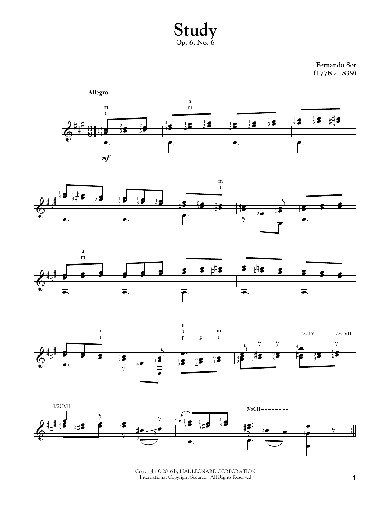 Preview Fernando Sor Study Op. 6, No. 6 Classical sheet music, notes and chords for Guitar Tab, SKU: 163531 sheet music, piano notes, chords, guitar tabs, score, transpose, transcribe, how to play, guide, download, learn, tutorial, progression, song, artist, awards, billboard, mtv, vh1, tour, single, album, release