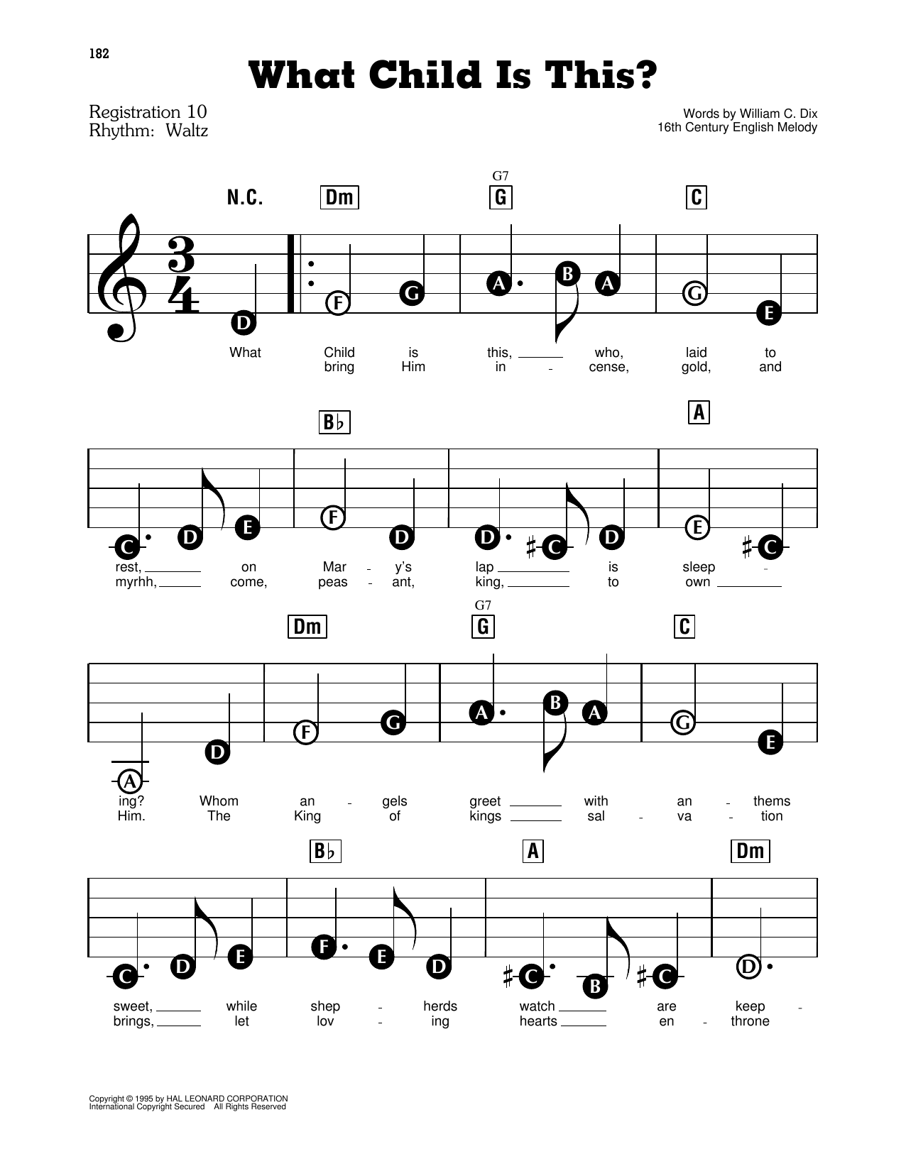 16th Century English Melody What Child Is This? sheet music notes and chords. Download Printable PDF.