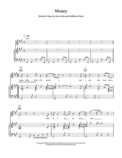 Preview Space Money Rock sheet music, notes and chords for Piano, Vocal & Guitar (Right-Hand Melody), SKU: 17173 sheet music, piano notes, chords, guitar tabs, score, transpose, transcribe, how to play, guide, download, learn, tutorial, progression, song, artist, awards, billboard, mtv, vh1, tour, single, album, release