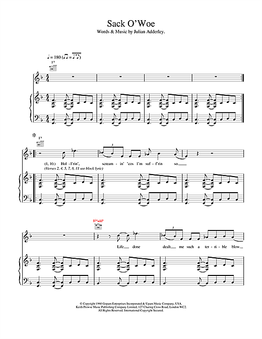 Preview Van Morrison Sack O'Woe Pop sheet music, notes and chords for Piano, Vocal & Guitar, SKU: 17184 sheet music, piano notes, chords, guitar tabs, score, transpose, transcribe, how to play, guide, download, learn, tutorial, progression, song, artist, awards, billboard, mtv, vh1, tour, single, album, release