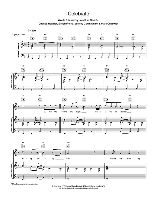 Preview The Levellers Celebrate Rock sheet music, notes and chords for Piano, Vocal & Guitar, SKU: 17591 sheet music, piano notes, chords, guitar tabs, score, transpose, transcribe, how to play, guide, download, learn, tutorial, progression, song, artist, awards, billboard, mtv, vh1, tour, single, album, release