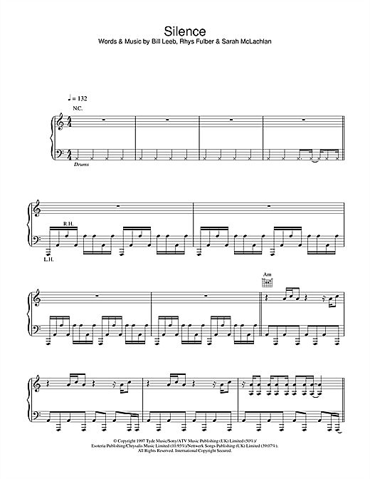 Preview Delerium Silence Pop sheet music, notes and chords for Piano, Vocal & Guitar, SKU: 17768 sheet music, piano notes, chords, guitar tabs, score, transpose, transcribe, how to play, guide, download, learn, tutorial, progression, song, artist, awards, billboard, mtv, vh1, tour, single, album, release