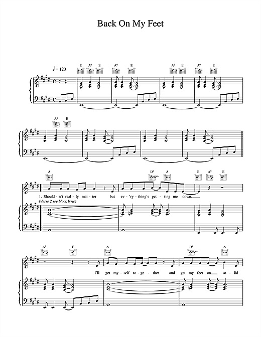 Preview Wet Wet Wet Back On My Feet Pop sheet music, notes and chords for Piano, Vocal & Guitar (Right-Hand Melody), SKU: 17995 sheet music, piano notes, chords, guitar tabs, score, transpose, transcribe, how to play, guide, download, learn, tutorial, progression, song, artist, awards, billboard, mtv, vh1, tour, single, album, release