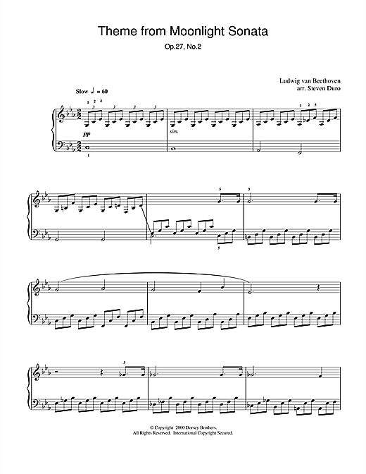 Preview Ludwig van Beethoven Moonlight Sonata, 1st Movement, Op.27, No.2 Classical sheet music, notes and chords for Piano, SKU: 18403 sheet music, piano notes, chords, guitar tabs, score, transpose, transcribe, how to play, guide, download, learn, tutorial, progression, song, artist, awards, billboard, mtv, vh1, tour, single, album, release