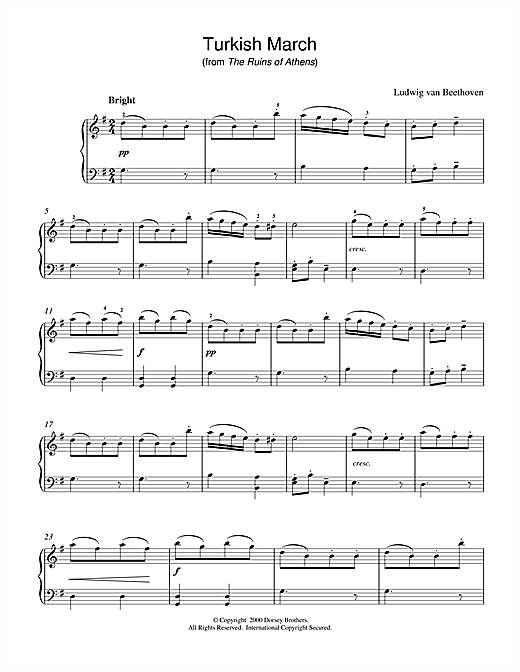 Preview Ludwig van Beethoven Turkish March Classical sheet music, notes and chords for Beginner Piano, SKU: 18408 sheet music, piano notes, chords, guitar tabs, score, transpose, transcribe, how to play, guide, download, learn, tutorial, progression, song, artist, awards, billboard, mtv, vh1, tour, single, album, release
