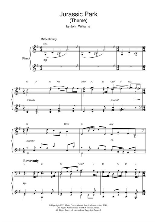 Preview John Williams Theme from Jurassic Park Film and TV sheet music, notes and chords for Piano, SKU: 18487 sheet music, piano notes, chords, guitar tabs, score, transpose, transcribe, how to play, guide, download, learn, tutorial, progression, song, artist, awards, billboard, mtv, vh1, tour, single, album, release
