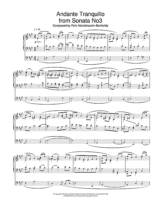 Preview Felix Mendelssohn Andante Tranquillo from Sonata No.3 Classical sheet music, notes and chords for Organ, SKU: 18534 sheet music, piano notes, chords, guitar tabs, score, transpose, transcribe, how to play, guide, download, learn, tutorial, progression, song, artist, awards, billboard, mtv, vh1, tour, single, album, release