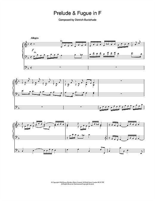 Preview Dietrich Buxtehude Prelude & Fugue in F Classical sheet music, notes and chords for Organ, SKU: 18541 sheet music, piano notes, chords, guitar tabs, score, transpose, transcribe, how to play, guide, download, learn, tutorial, progression, song, artist, awards, billboard, mtv, vh1, tour, single, album, release