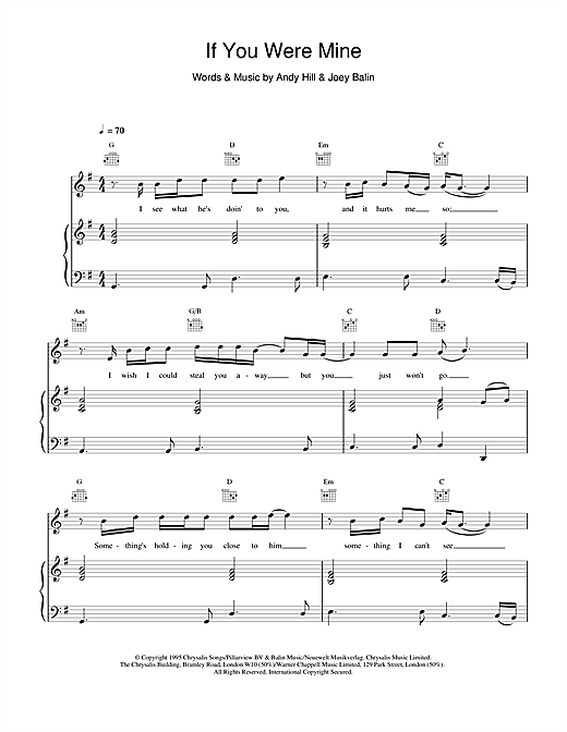 Preview Boyzone If You Were Mine Pop sheet music, notes and chords for Piano, Vocal & Guitar, SKU: 18662 sheet music, piano notes, chords, guitar tabs, score, transpose, transcribe, how to play, guide, download, learn, tutorial, progression, song, artist, awards, billboard, mtv, vh1, tour, single, album, release