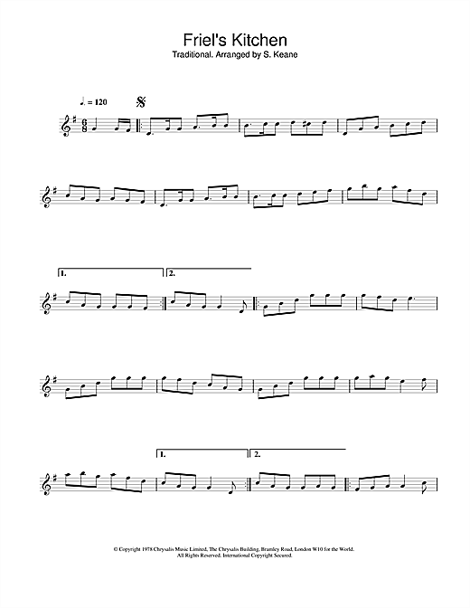 Preview The Chieftains Friel's Kitchen Folk sheet music, notes and chords for Melody Line, Lyrics & Chords, SKU: 18751 sheet music, piano notes, chords, guitar tabs, score, transpose, transcribe, how to play, guide, download, learn, tutorial, progression, song, artist, awards, billboard, mtv, vh1, tour, single, album, release