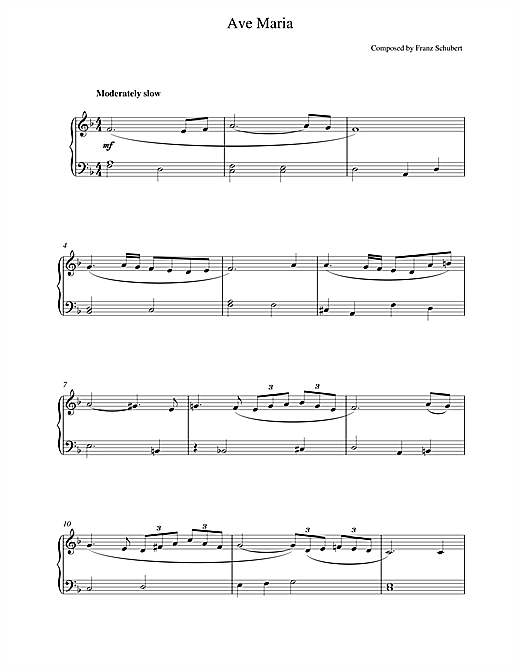 Preview Franz Schubert Ave Maria Classical sheet music, notes and chords for Piano, SKU: 18844 sheet music, piano notes, chords, guitar tabs, score, transpose, transcribe, how to play, guide, download, learn, tutorial, progression, song, artist, awards, billboard, mtv, vh1, tour, single, album, release
