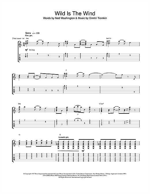 Preview David Bowie Wild Is The Wind Rock sheet music, notes and chords for Guitar Tab, SKU: 18849 sheet music, piano notes, chords, guitar tabs, score, transpose, transcribe, how to play, guide, download, learn, tutorial, progression, song, artist, awards, billboard, mtv, vh1, tour, single, album, release