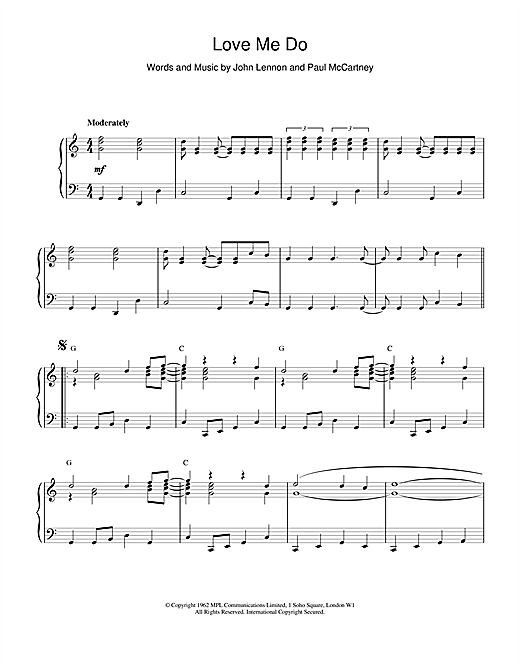 Preview The Beatles Love Me Do Rock sheet music, notes and chords for Piano, SKU: 18928 sheet music, piano notes, chords, guitar tabs, score, transpose, transcribe, how to play, guide, download, learn, tutorial, progression, song, artist, awards, billboard, mtv, vh1, tour, single, album, release