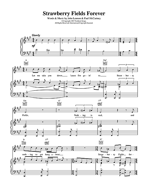 Preview The Beatles Strawberry Fields Forever Rock sheet music, notes and chords for Piano, SKU: 18939 sheet music, piano notes, chords, guitar tabs, score, transpose, transcribe, how to play, guide, download, learn, tutorial, progression, song, artist, awards, billboard, mtv, vh1, tour, single, album, release