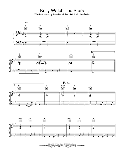 Preview Air Kelly Watch The Stars Pop sheet music, notes and chords for Piano, Vocal & Guitar, SKU: 19130 sheet music, piano notes, chords, guitar tabs, score, transpose, transcribe, how to play, guide, download, learn, tutorial, progression, song, artist, awards, billboard, mtv, vh1, tour, single, album, release