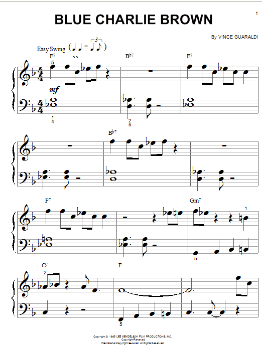 Preview Vince Guaraldi Blue Charlie Brown Children sheet music, notes and chords for Piano (Big Notes), SKU: 19347 sheet music, piano notes, chords, guitar tabs, score, transpose, transcribe, how to play, guide, download, learn, tutorial, progression, song, artist, awards, billboard, mtv, vh1, tour, single, album, release